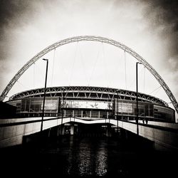 Built structures against the sky