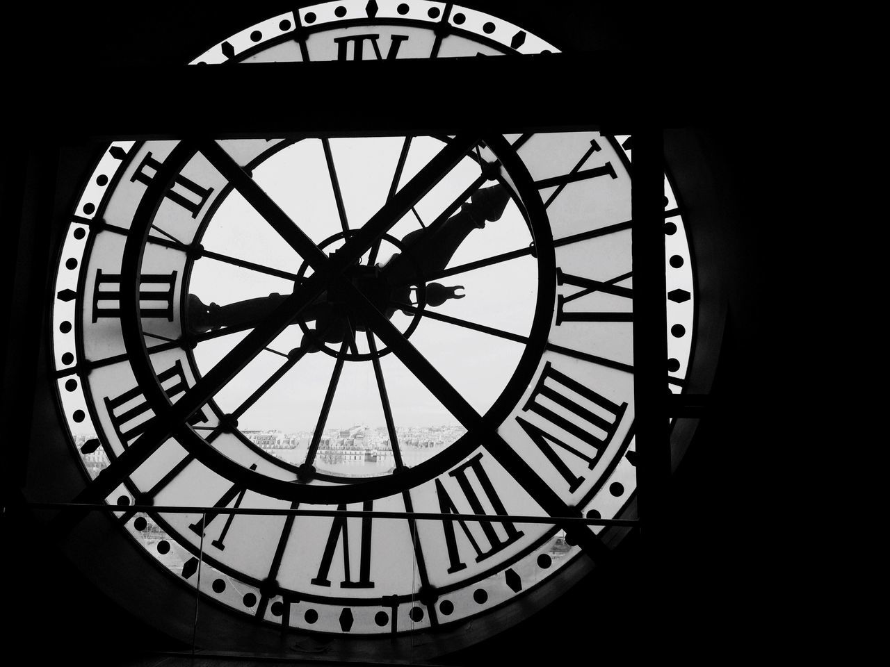 circle, indoors, low angle view, no people, day, close-up, clock, architecture, minute hand
