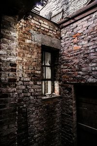 Brick wall of old building