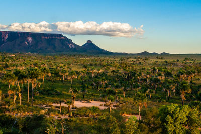 Scenic view of landscape against sky