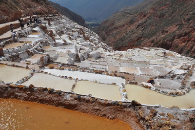 High angle view of a town