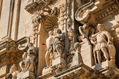 Low angle view of statue