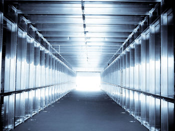 Interior of empty tunnel