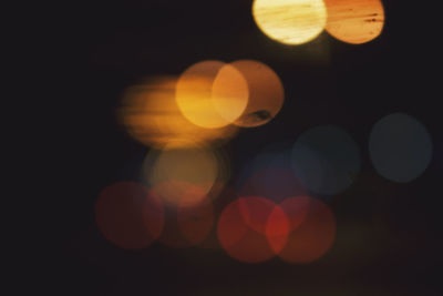 Defocused image of lights at night