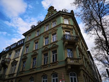 Low angle view of building against sky