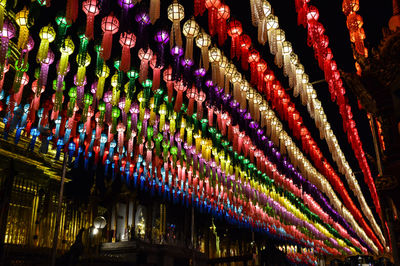 Very colorful lanterns in northern thailand.