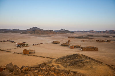 Scenic view of landscape against clear sky