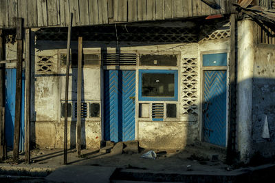 Interior of abandoned building