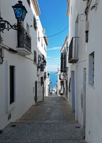 Street amidst buildings in town