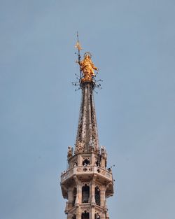 Low angle view of tower against sky