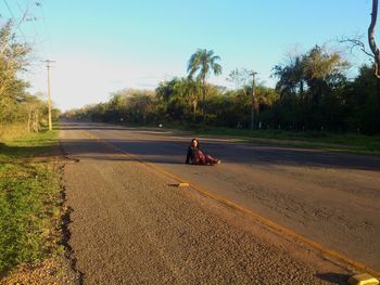Sitting in the road in brazil