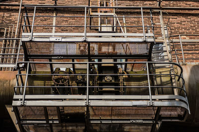 Low angle view of building at construction site