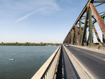 Bridge over river against sky