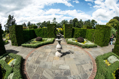 Panoramic view of park against sky