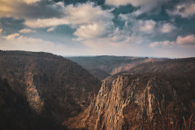 Panoramic view of landscape against sky