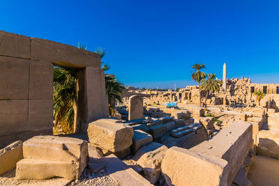 View over the famous karnak temple in luxor. once the centre of power in ancient egypt