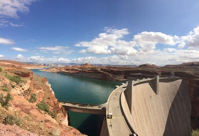 Panoramic view of sea against sky