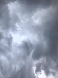 Low angle view of storm clouds in sky
