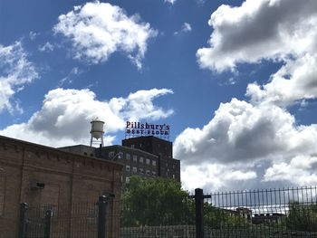 Low angle view of building against sky