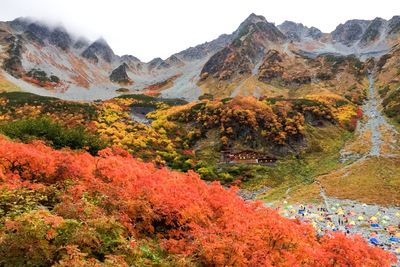 Scenic view of mount hotaka