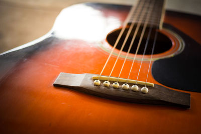 Close-up of guitar