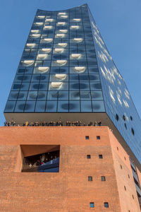 Low angle view of building against clear sky