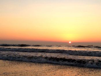 Sunset over sea