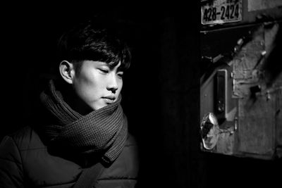 Close-up of young woman