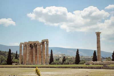 View of monument against cloudy sky