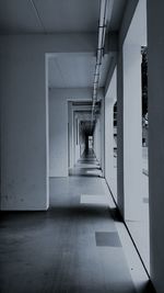 Empty corridor of building