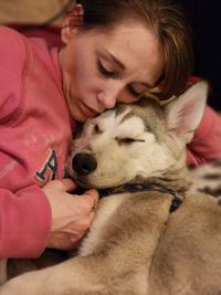 Husky snuggles