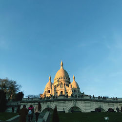 View of historic building against blue sky