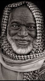 Close-up portrait of a smiling mid adult man