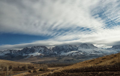 Scenic view of landscape against sky