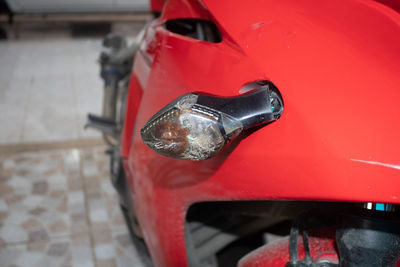 Close-up of vintage car