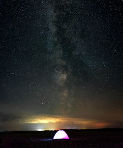 Scenic view of star field at night