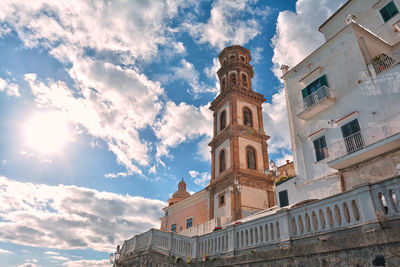 Low angle view of buildings against sky