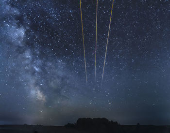 Low angle view of stars in sky