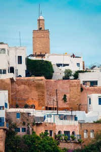 Buildings against sky in city