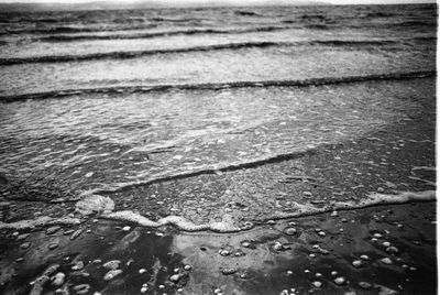 High angle view of beach