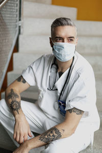 Doctor wearing face mask