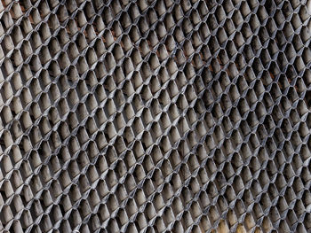 Full frame shot of patterned metal fence