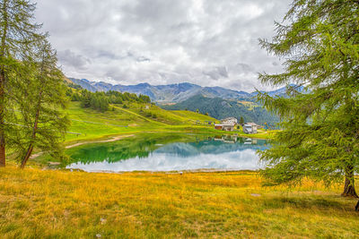 Scenic view of landscape against sky