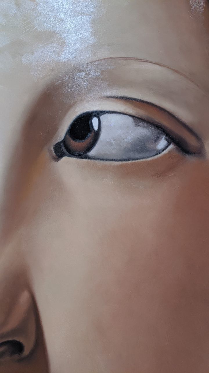 CLOSE-UP PORTRAIT OF WOMAN WITH EYE ON HUMAN FACE