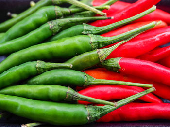 Close-up of chili peppers