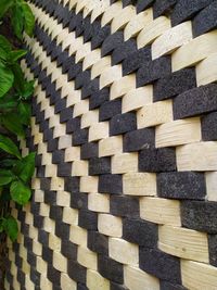 This is a view of the wall,taken from the side