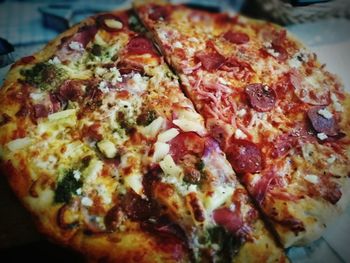 Close-up of pizza