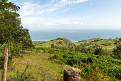 Scenic view of sea against sky