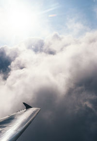 Low angle view of cloudy sky