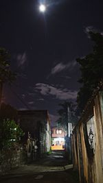 View of street light against sky